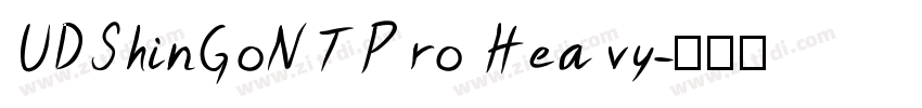 UDShinGoNTPro Heavy字体转换